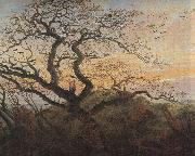 Caspar David Friedrich Tree with crows oil painting reproduction